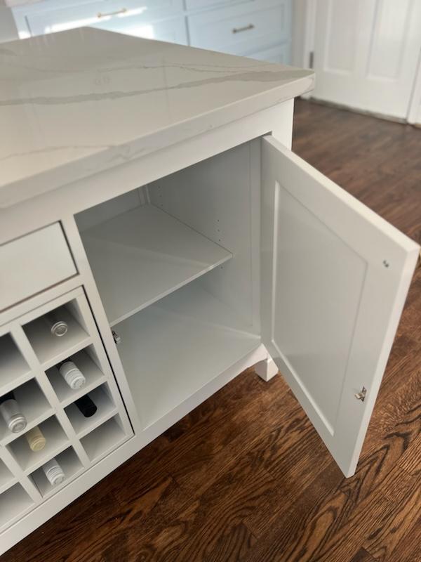 Kitchen Island With Open Door